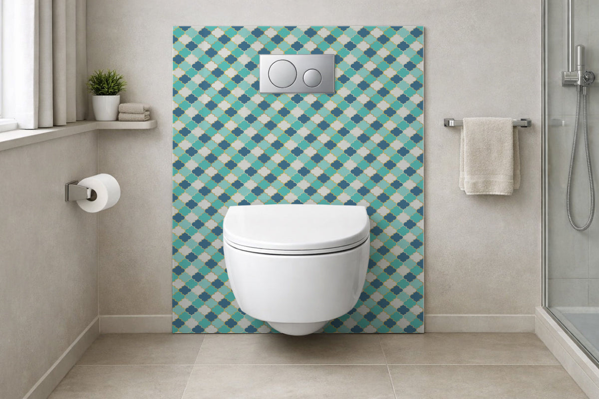 Toilettenrückwand Patchwork