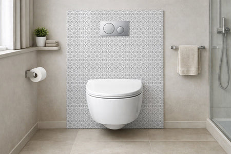 Toilettenrückwand Patchwork