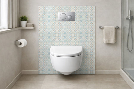 Toilettenrückwand Patchwork