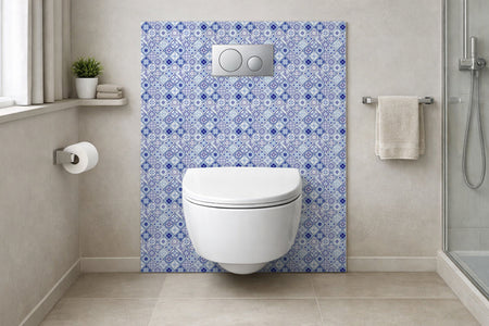 Toilettenrückwand Patchwork