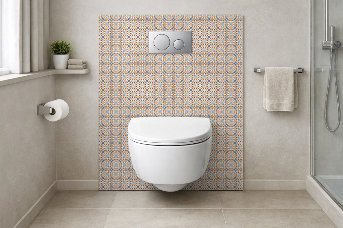 Toilettenrückwand Patchwork