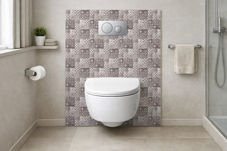 Toilettenrückwand Patchwork