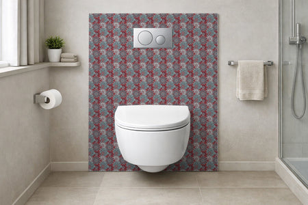 Toilettenrückwand Patchwork