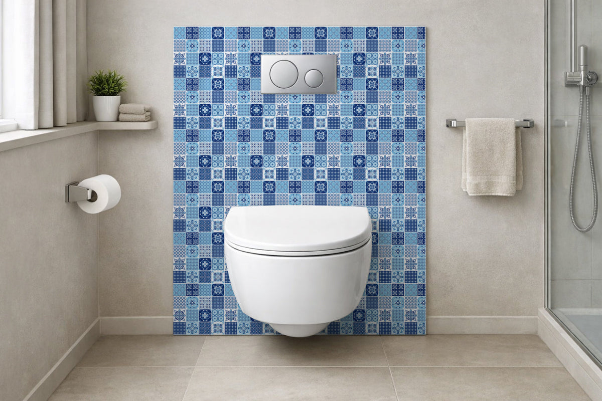 Toilettenrückwand Patchwork