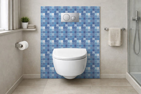 Toilettenrückwand Patchwork