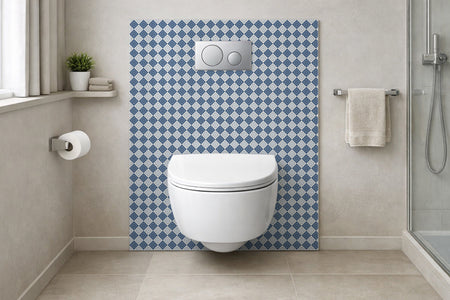 Toilettenrückwand Patchwork