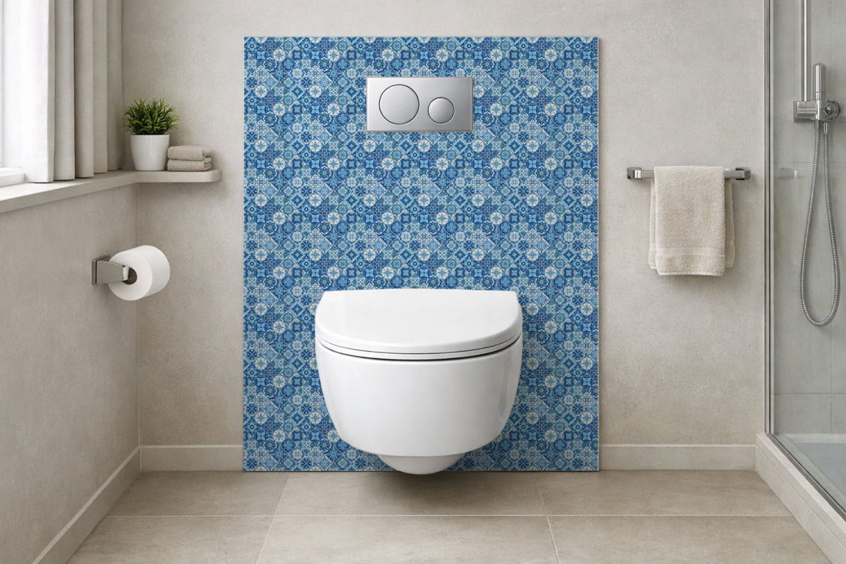 Toilettenrückwand Patchwork
