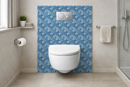 Toilettenrückwand Patchwork