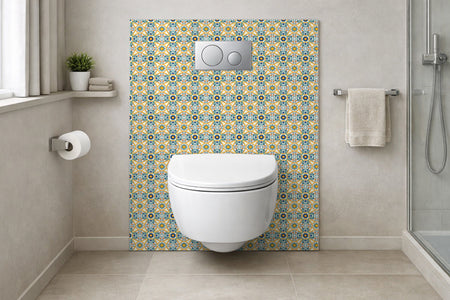 Toilettenrückwand Patchwork