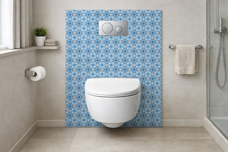 Toilettenrückwand Patchwork