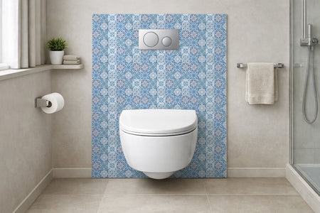 Toilettenrückwand Patchwork