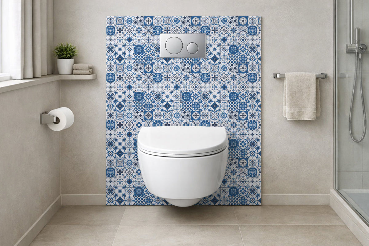 Toilettenrückwand Patchwork