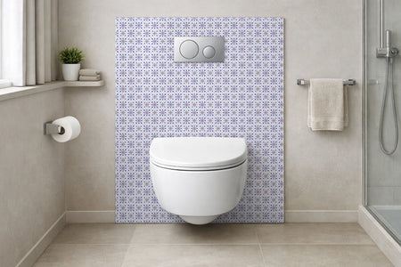 Toilettenrückwand Patchwork