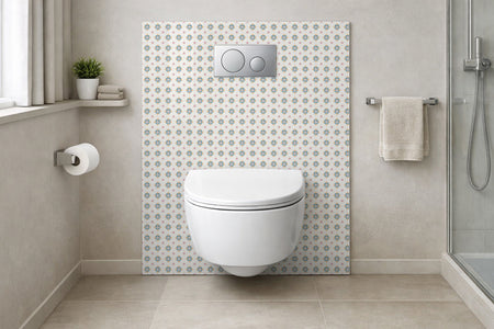 Toilettenrückwand Patchwork