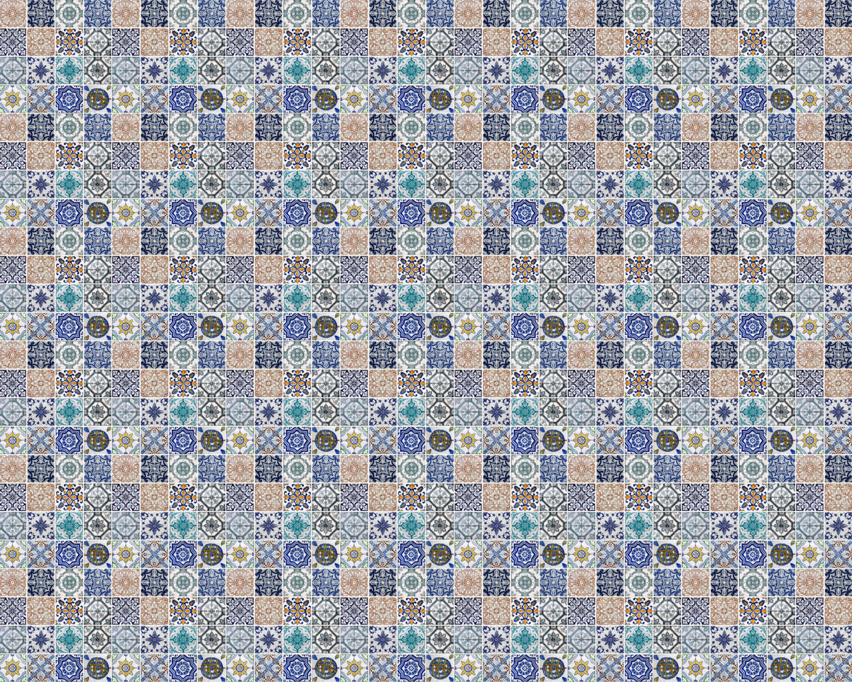 Toilettenrückwand Patchwork