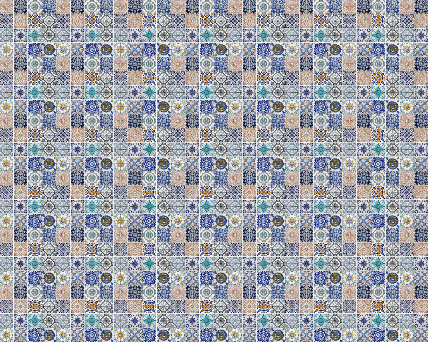 Toilettenrückwand Patchwork