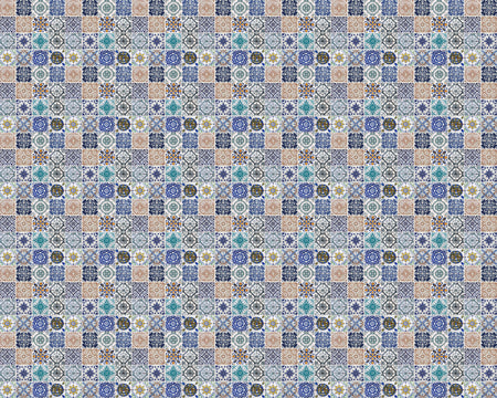 Toilettenrückwand Patchwork