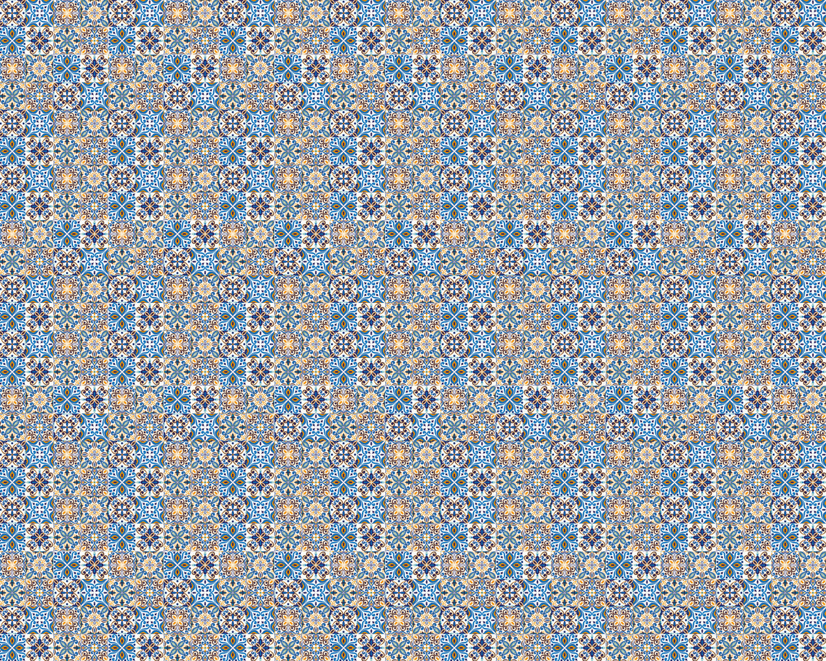 Toilettenrückwand Patchwork