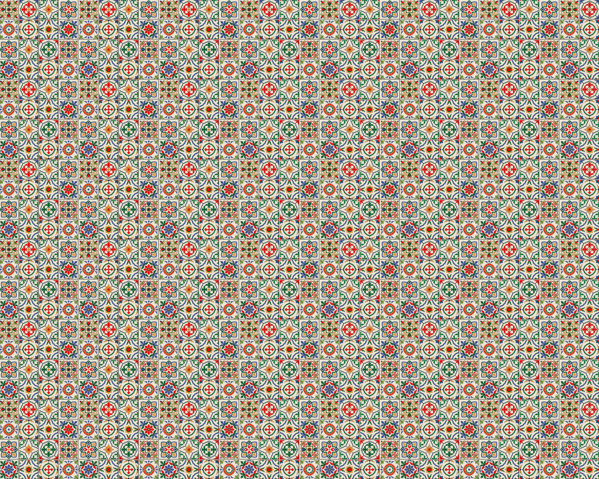 Toilettenrückwand Patchwork
