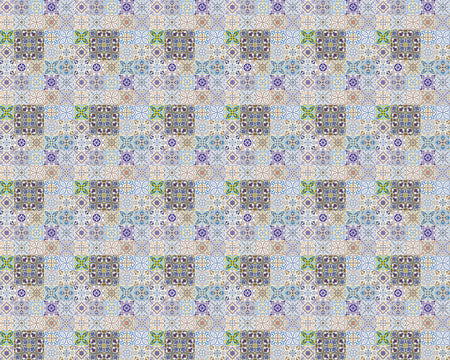 Toilettenrückwand Patchwork