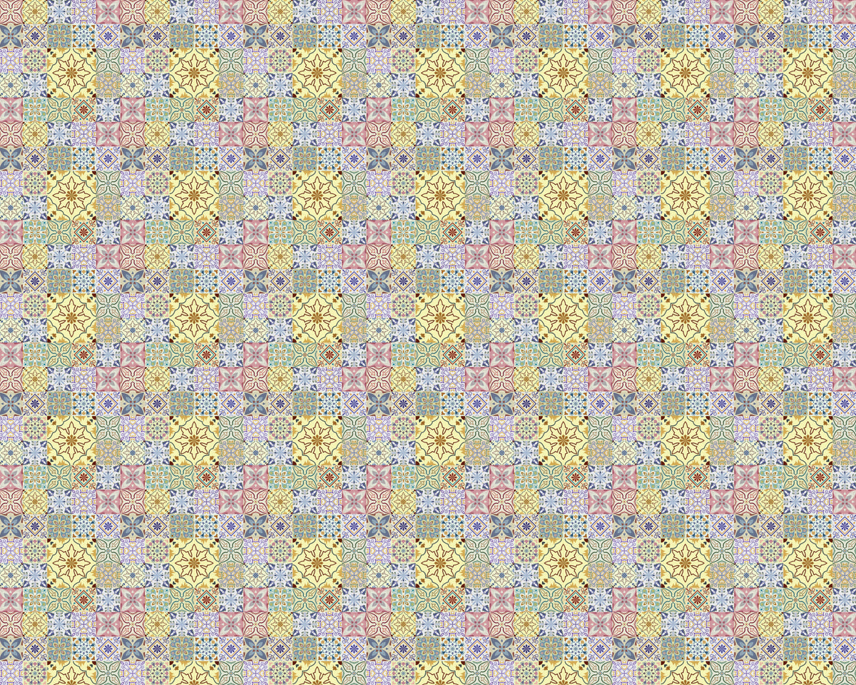 Toilettenrückwand Patchwork