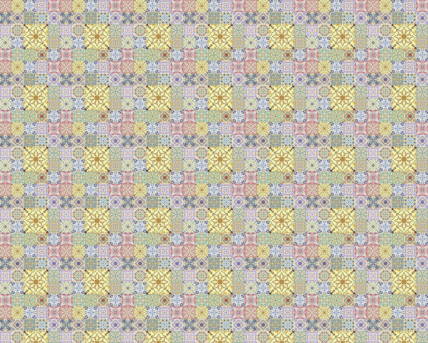 Toilettenrückwand Patchwork