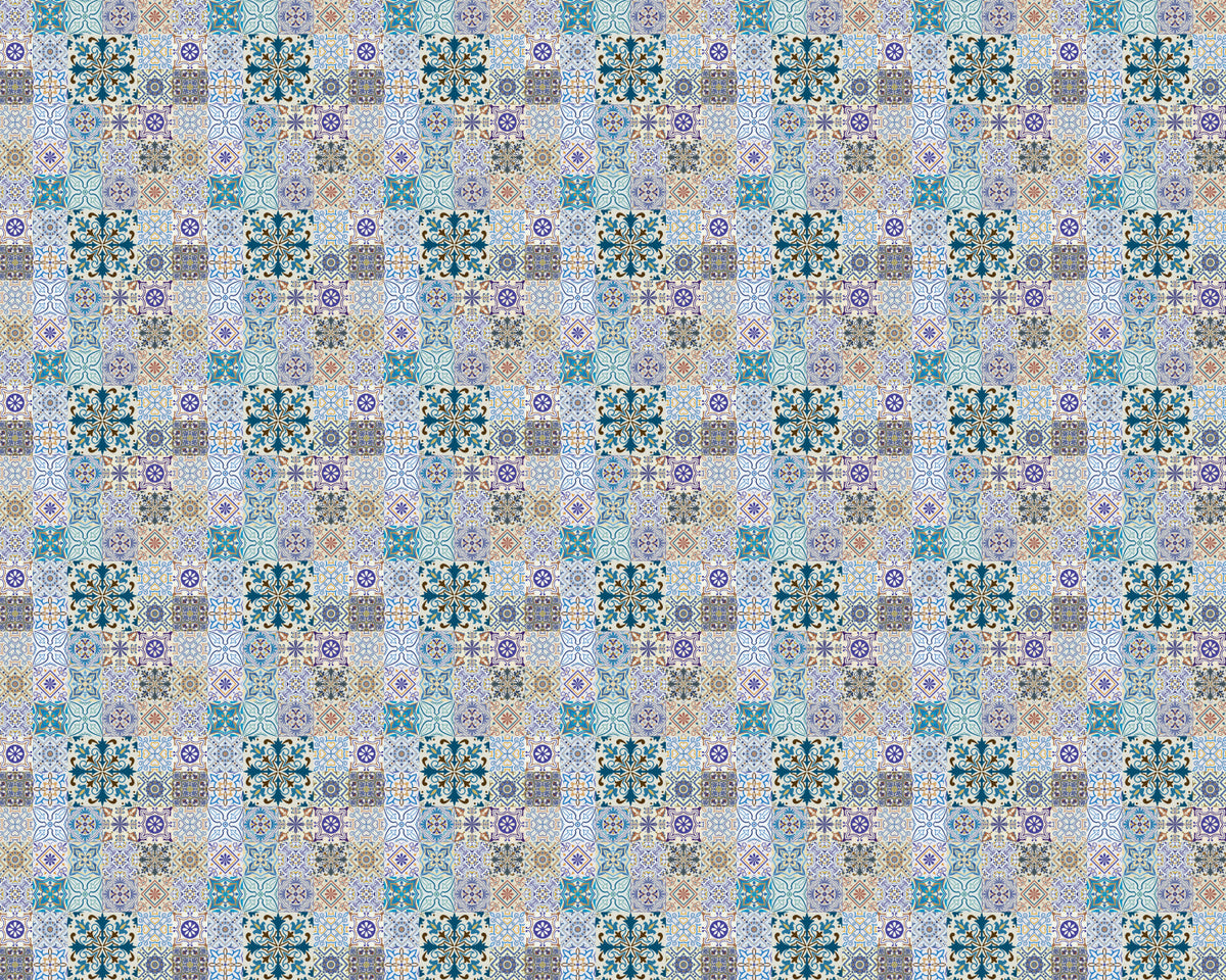 Toilettenrückwand Patchwork
