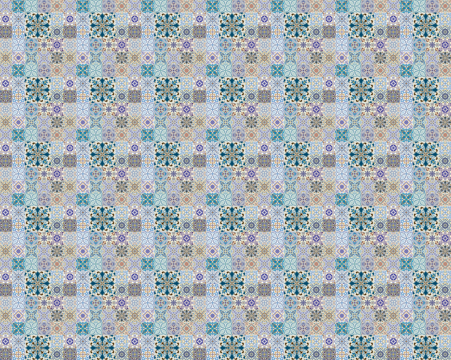 Toilettenrückwand Patchwork