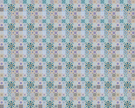 Toilettenrückwand Patchwork