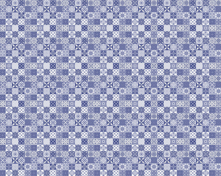 Toilettenrückwand Patchwork