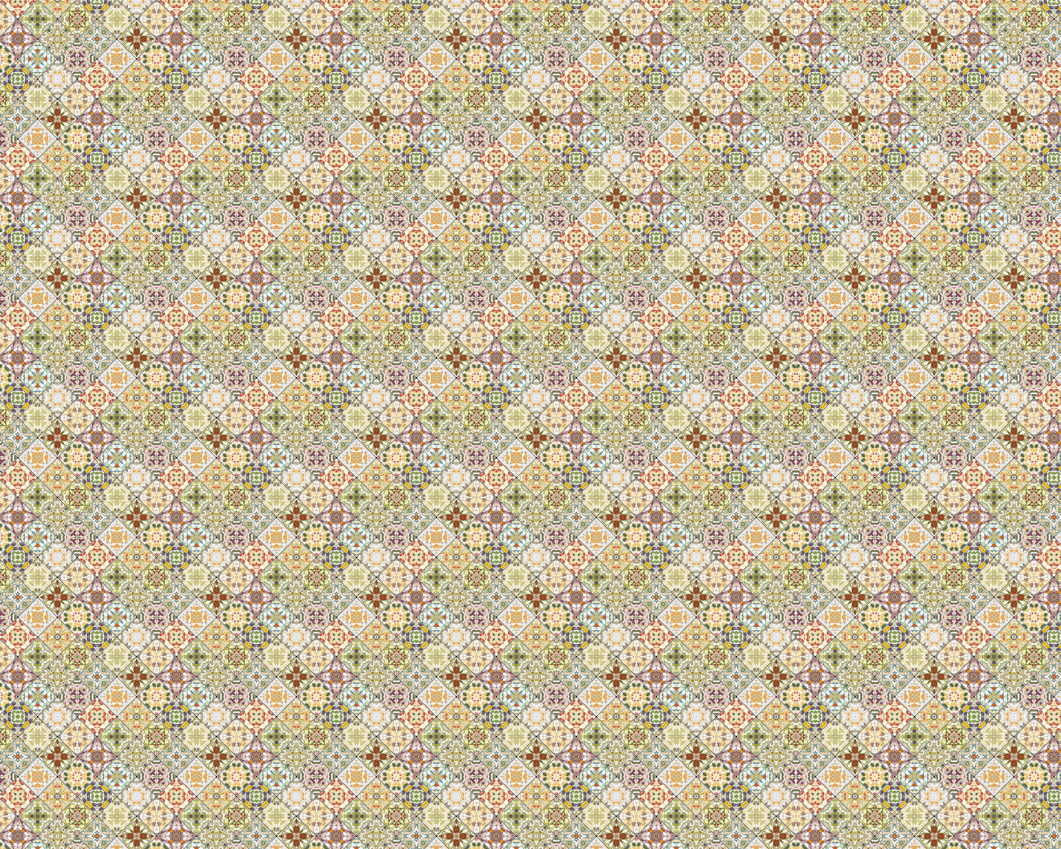 Toilettenrückwand Patchwork