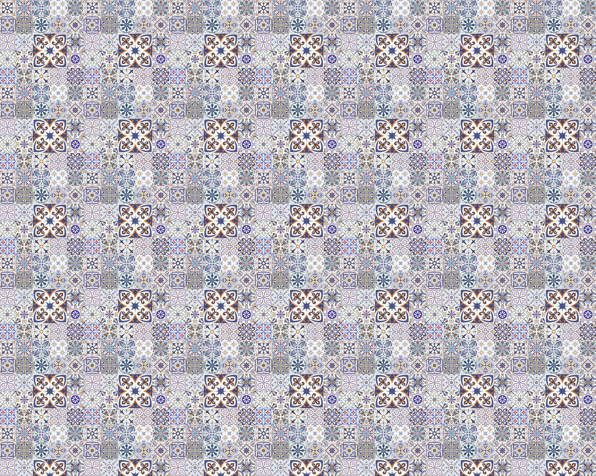 Toilettenrückwand Patchwork