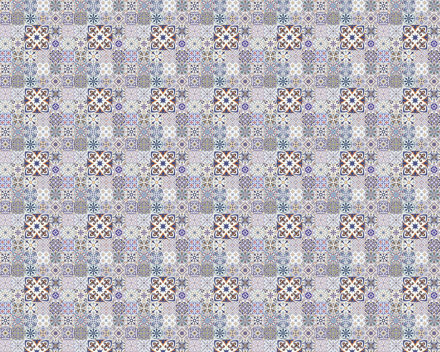 Toilettenrückwand Patchwork