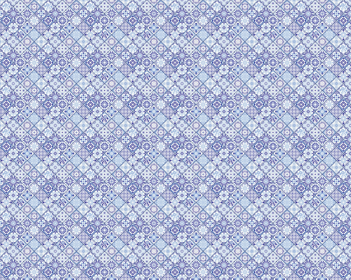 Toilettenrückwand Patchwork