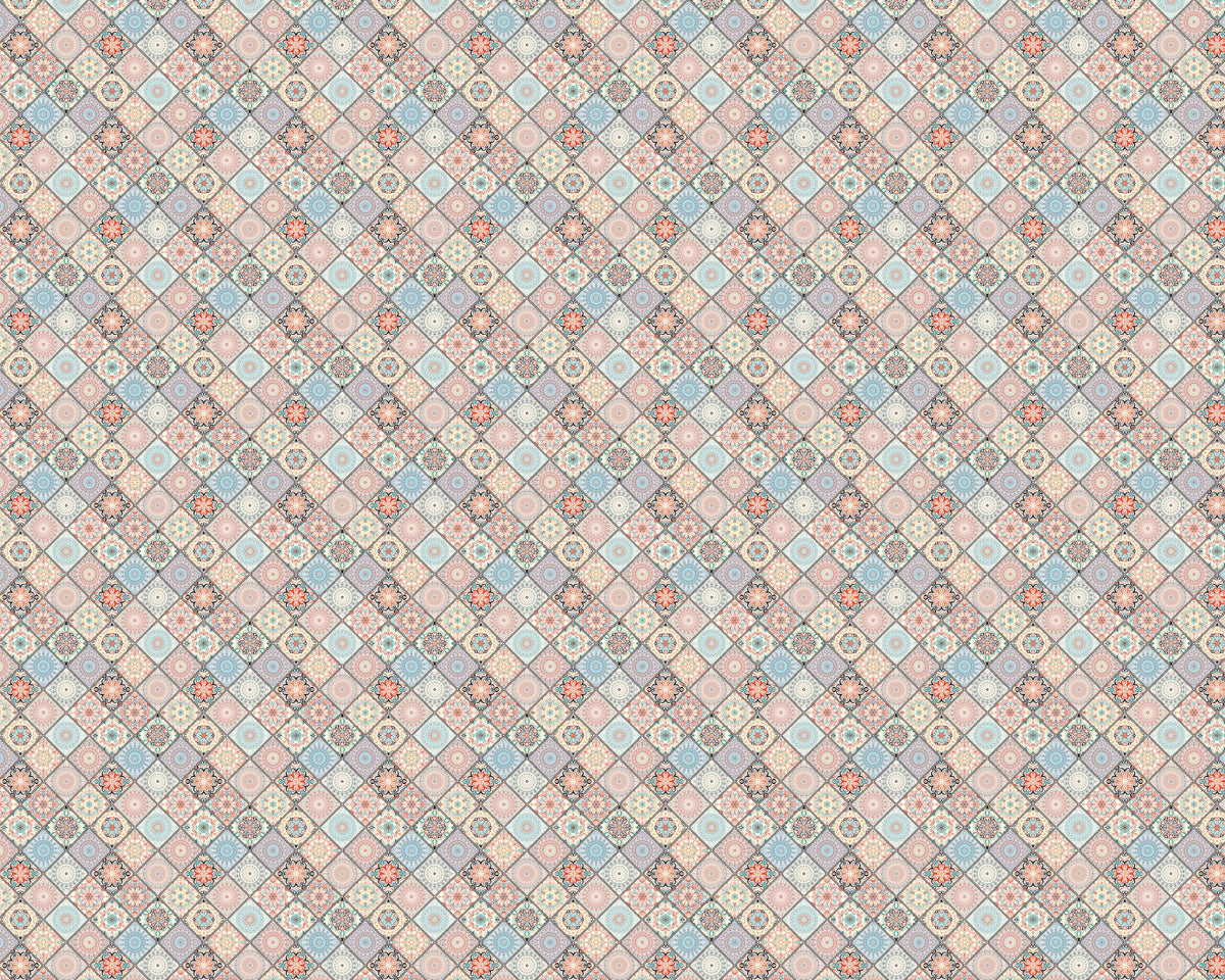 Toilettenrückwand Patchwork