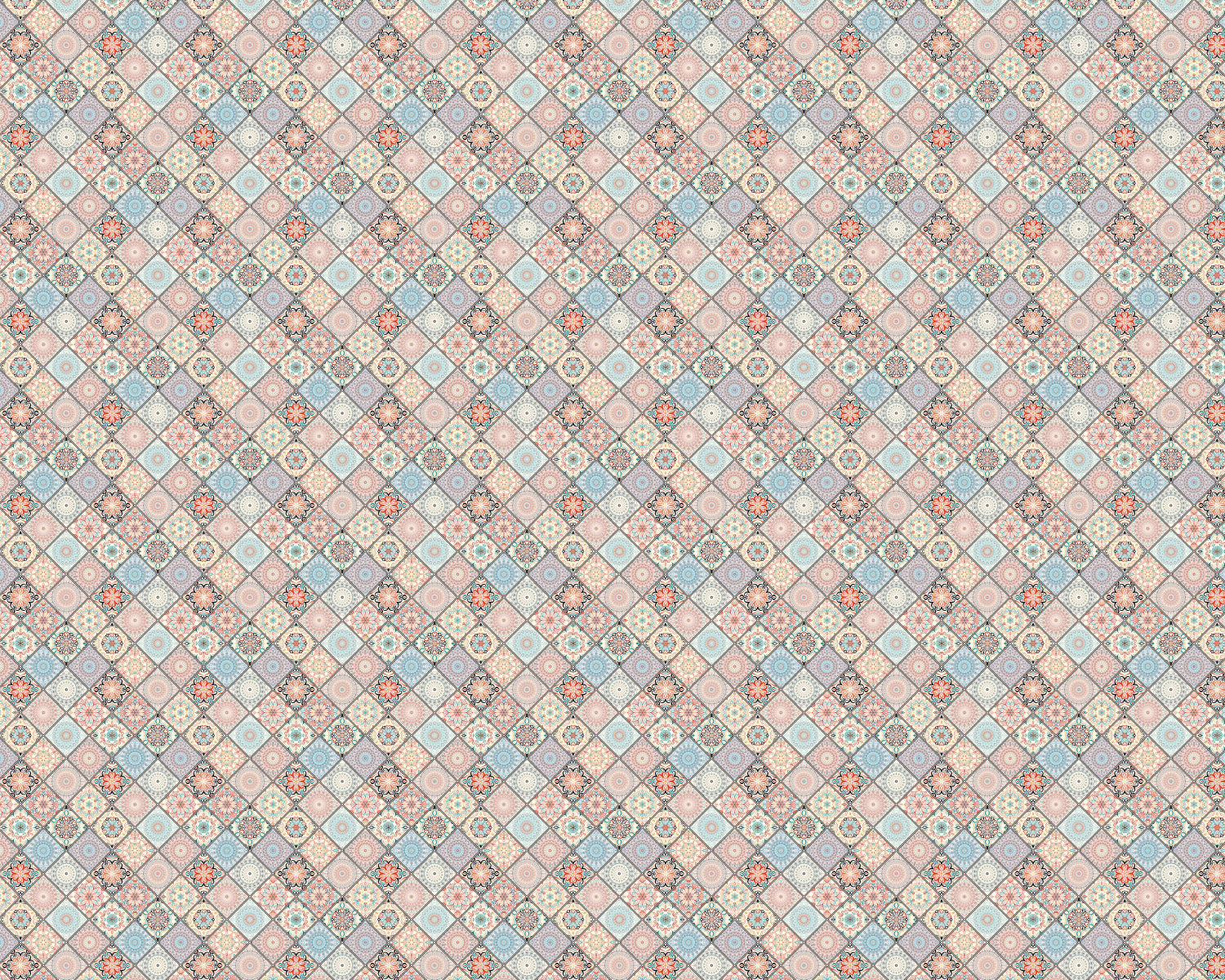 Toilettenrückwand Patchwork