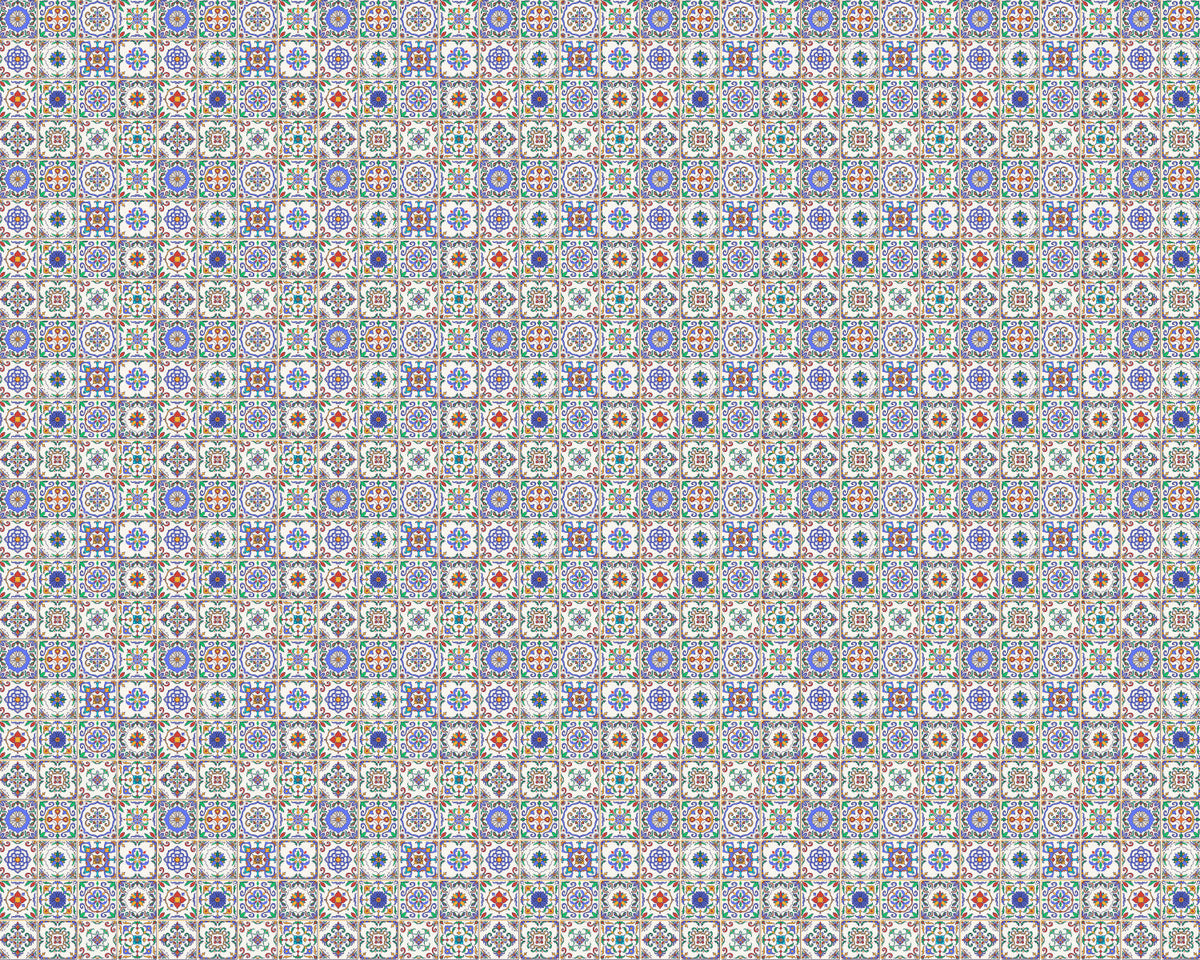 Toilettenrückwand Patchwork