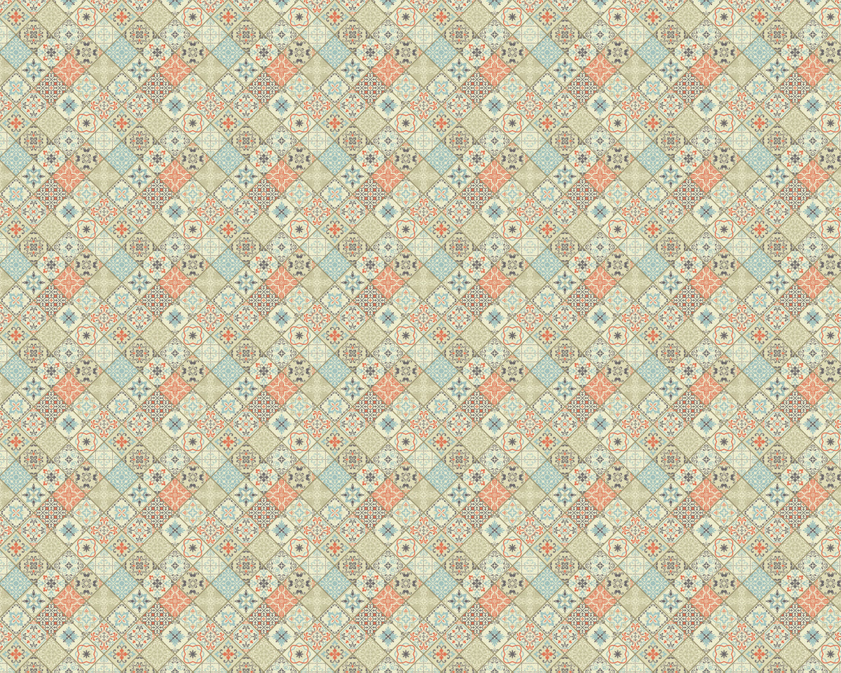 Toilettenrückwand Patchwork