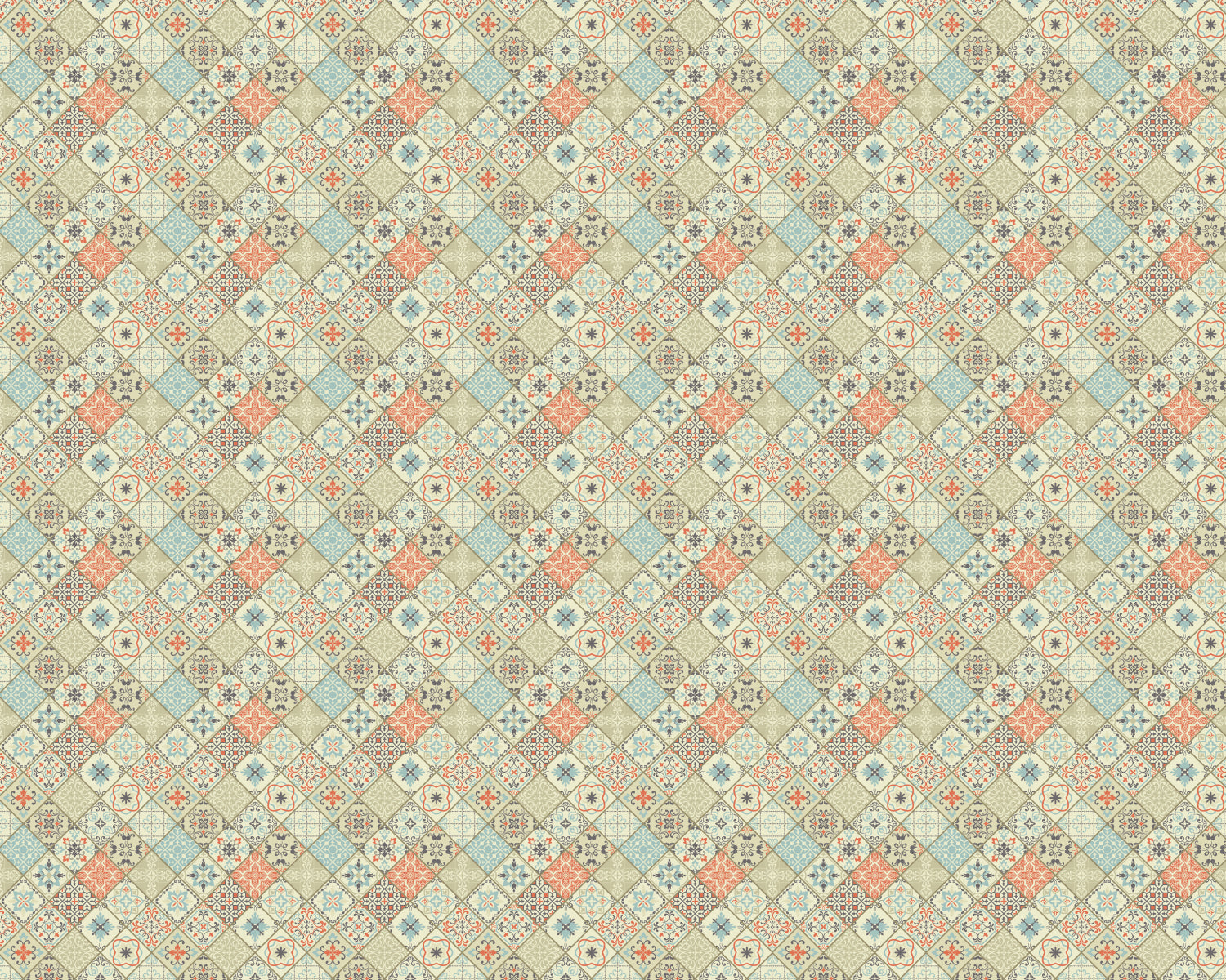 Toilettenrückwand Patchwork