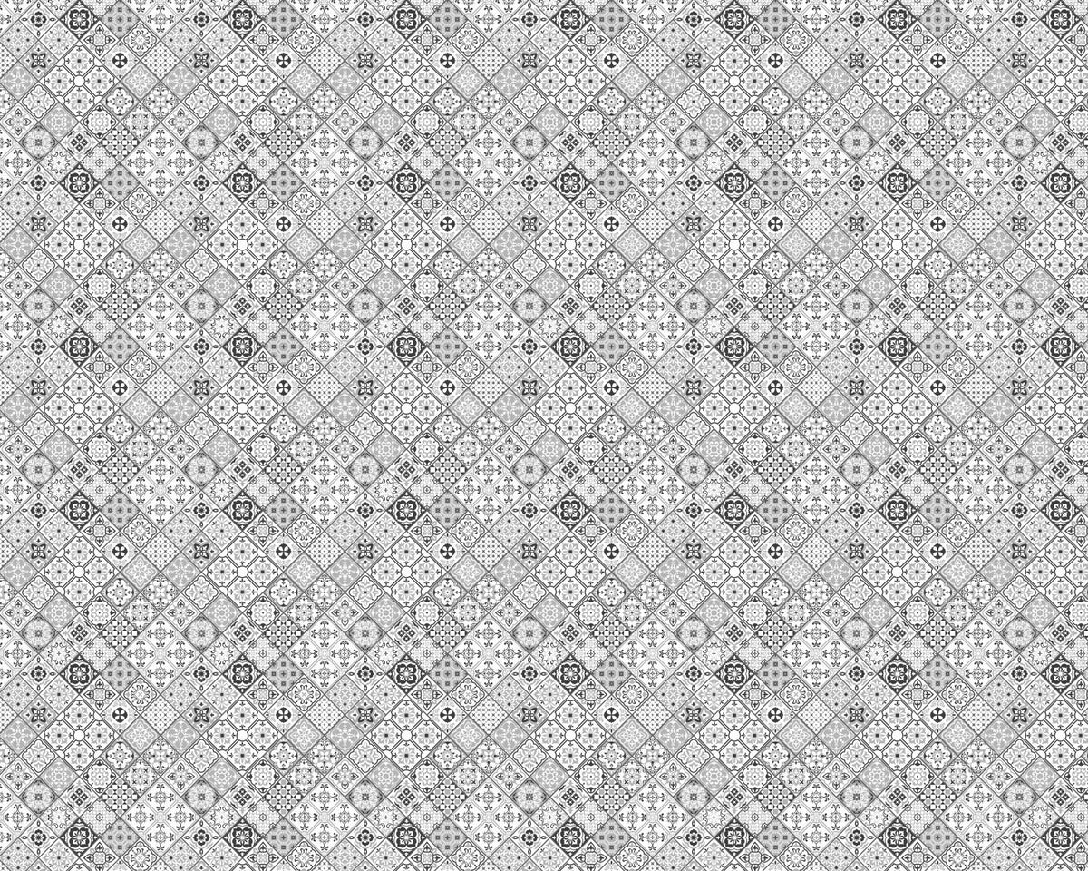 Toilettenrückwand Patchwork