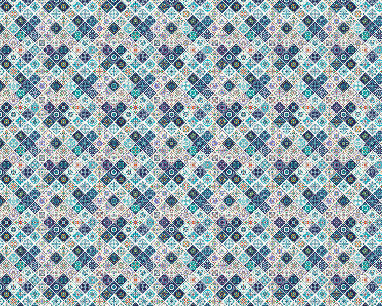 Toilettenrückwand Patchwork