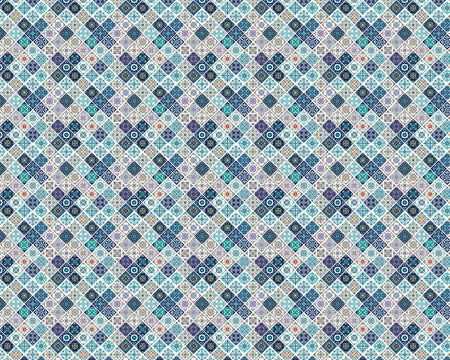 Toilettenrückwand Patchwork