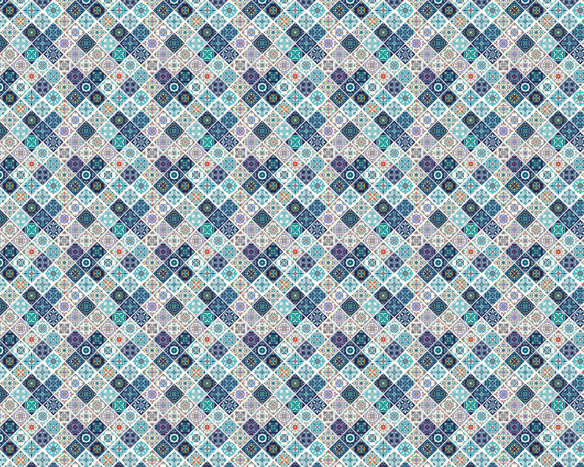 Toilettenrückwand Patchwork