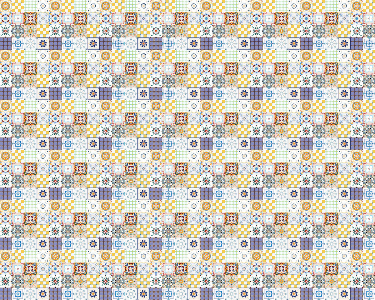 Toilettenrückwand Patchwork