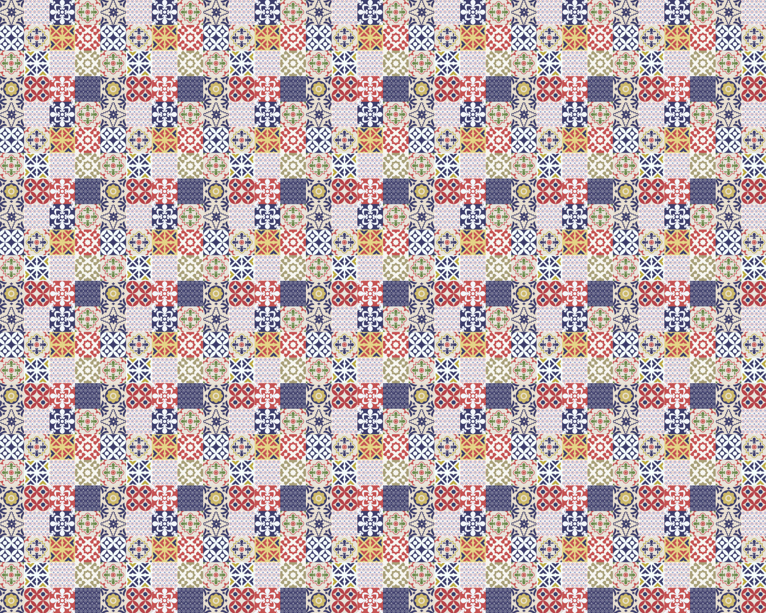 Toilettenrückwand Patchwork