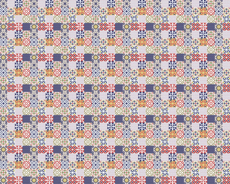 Toilettenrückwand Patchwork