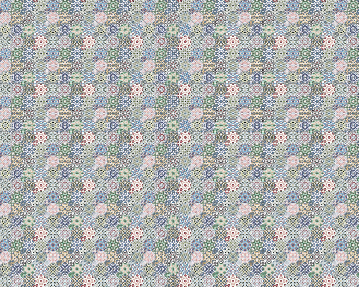 Toilettenrückwand Patchwork