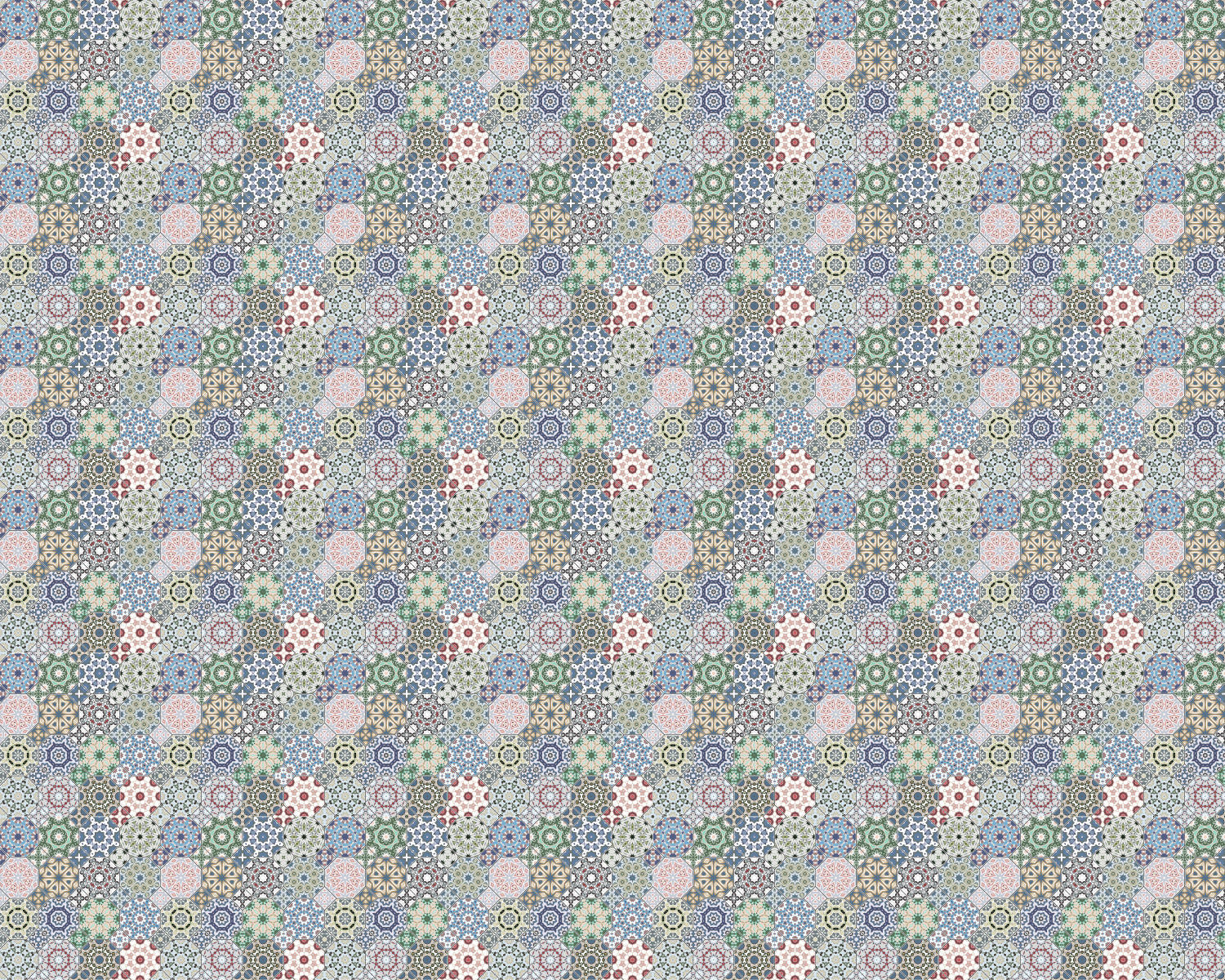Toilettenrückwand Patchwork