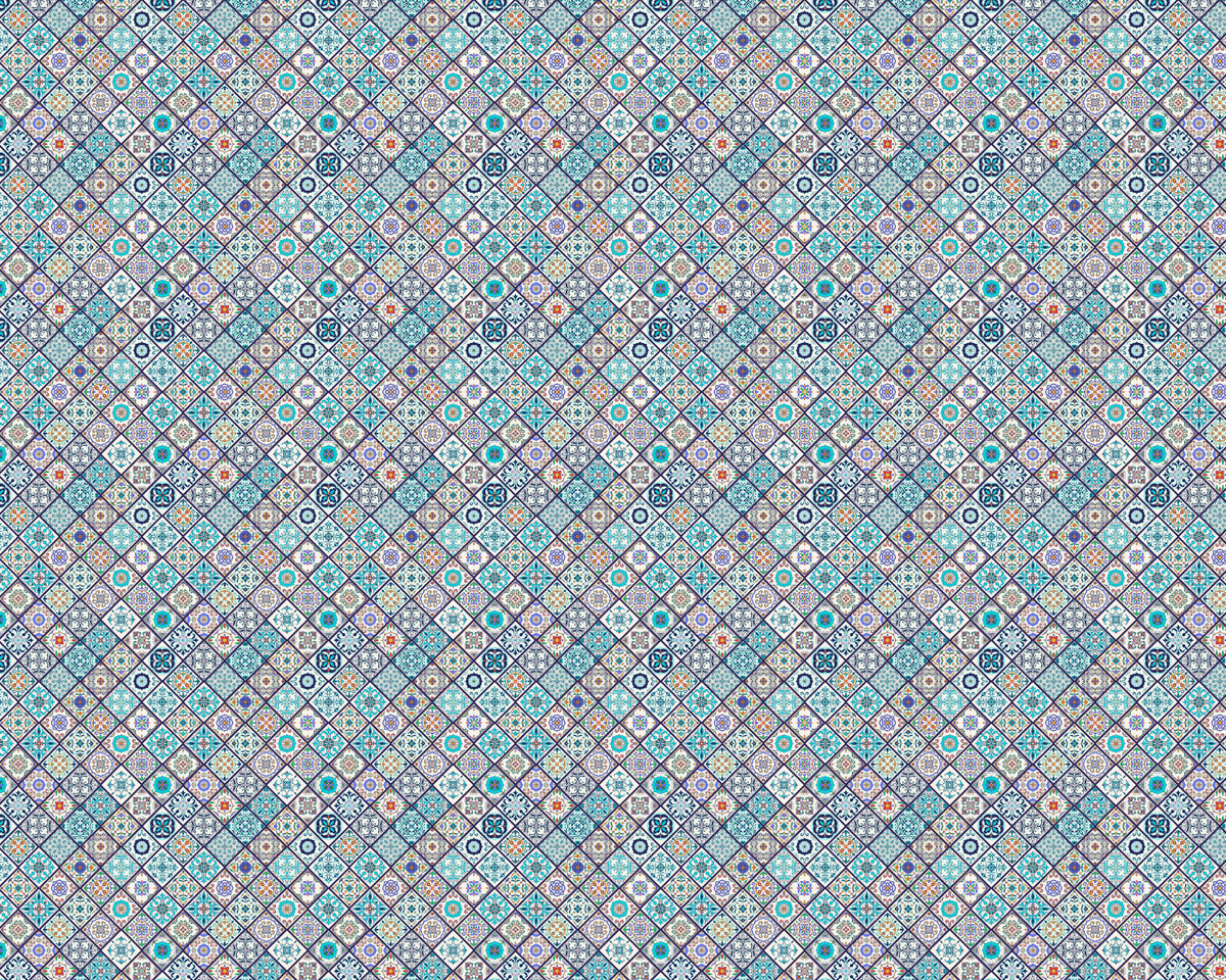 Toilettenrückwand Patchwork