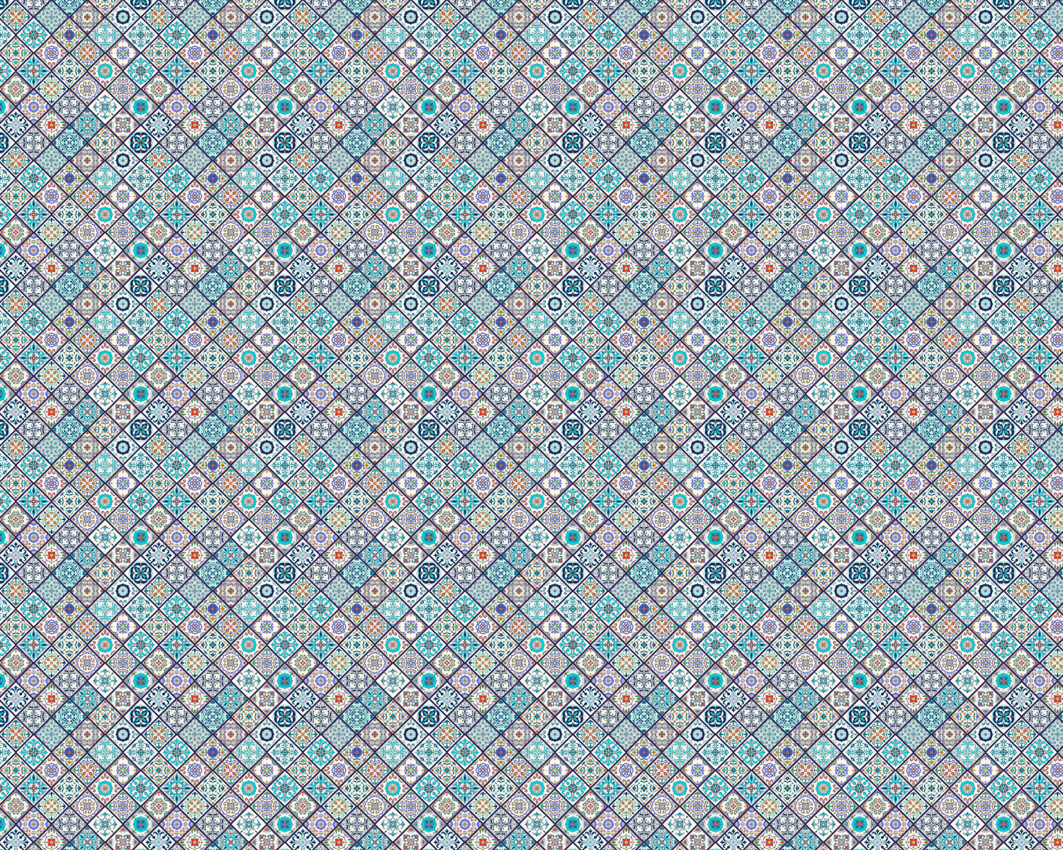 Toilettenrückwand Patchwork